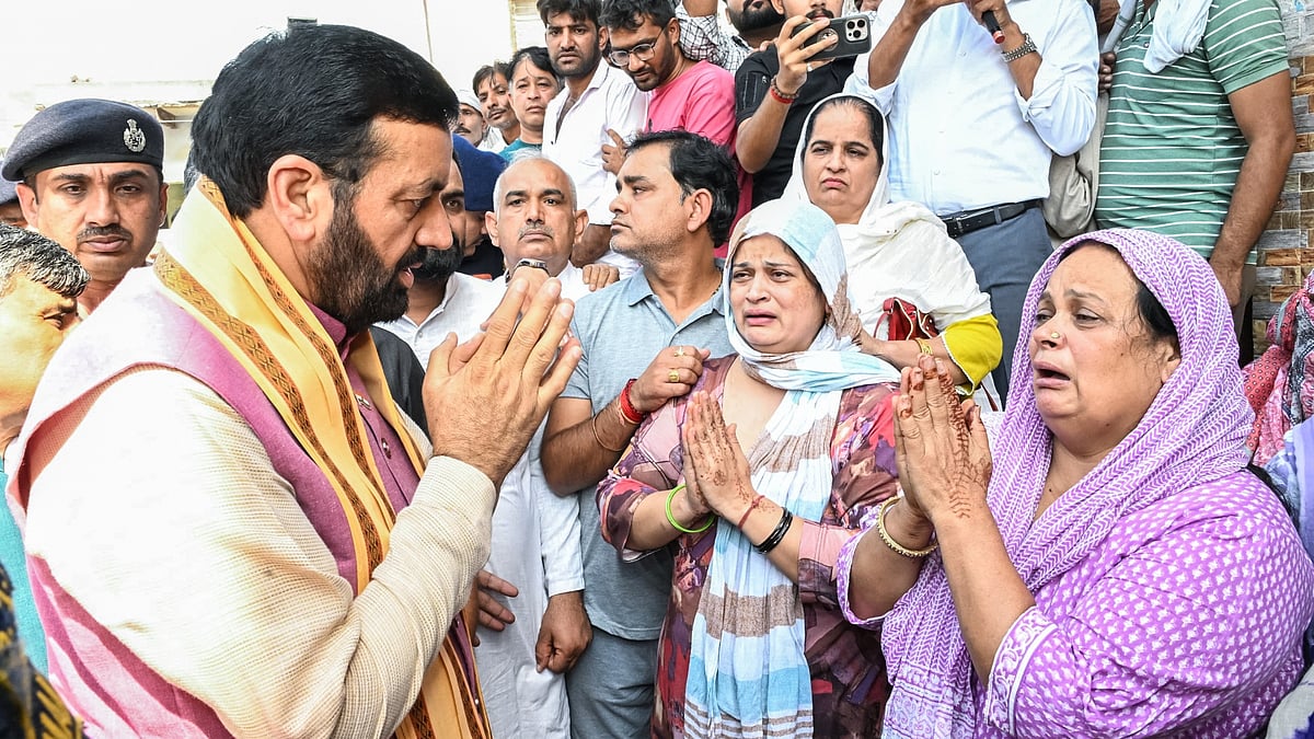 Haryana CM Nayab Saini Meets Deceased ASI Lather’s Family, Assures Justice - VIDEO