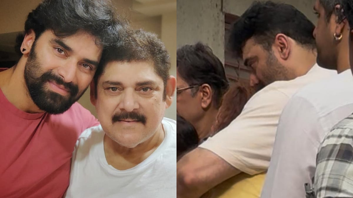 Pankaj Dheer Death: Heartbroken Nikitin Dheer Consoles Mother At Father's Funeral In Mumbai;...
