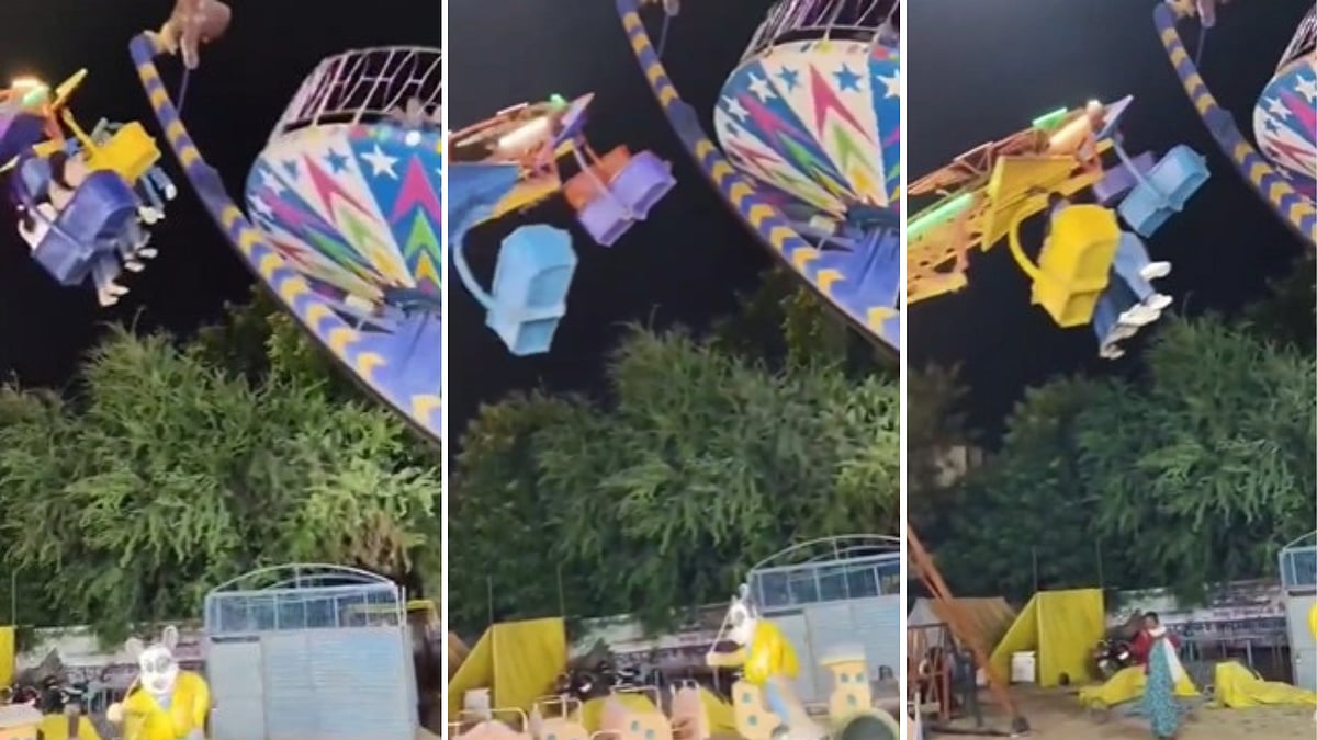 MP News: Two In-Motion Amusement Rides Hit Each Other At Chhatarpur Funfair, Riders Scream For...
