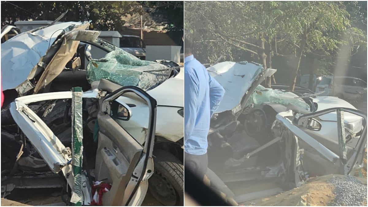 Gurugram Tragedy: Trolley Loaded With Gravel Overturns On Car; 1 Dead, 2 Injured | Disturbing Video Surface