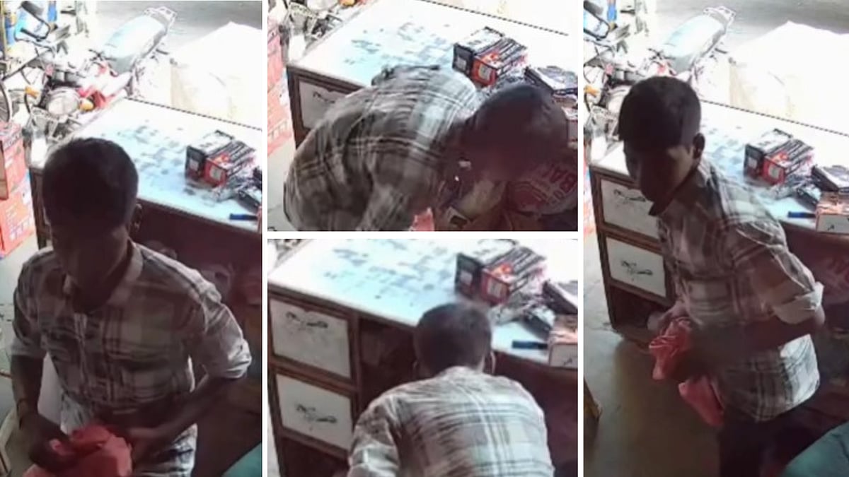 MP News: ₹7 Lakh Stolen From Shop After Owner Goes To Pee In Chhatarpur, CCTV Captures Thief