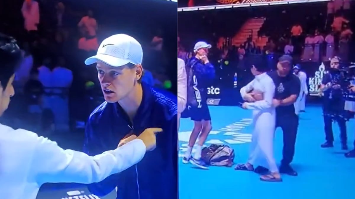 Six Kings Slam: Fan Approaches Jannik Sinner For His Jacket, Gets Pulled Away By Security; Video