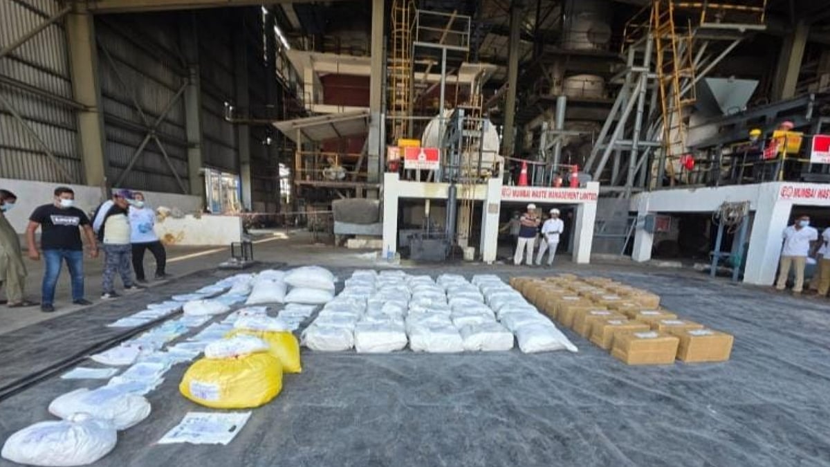 Mumbai Police incinerate seized drugs worth ₹80.56 crore at MIDC Taloja facility, reinforcing their anti-narcotics drive