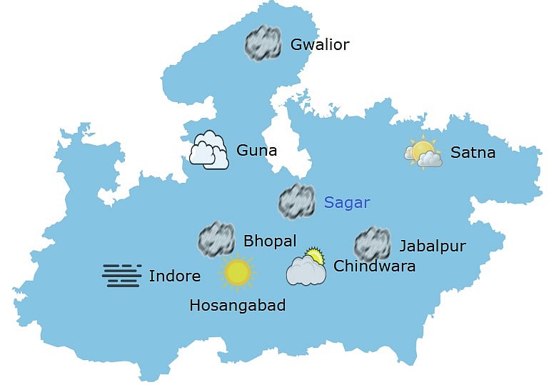 Weather in Madhya Pradesh at 11 am
