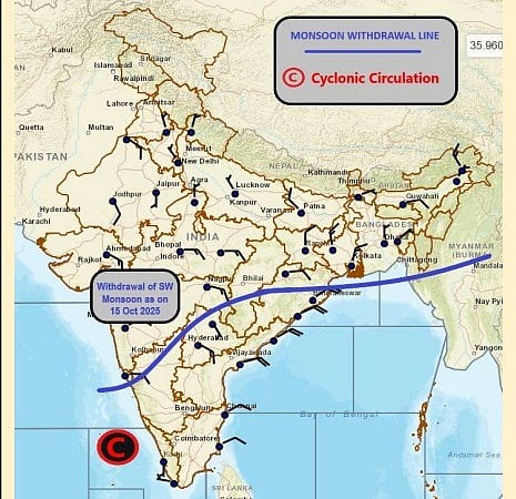 Weather systems affecting Madhya Pradesh currently