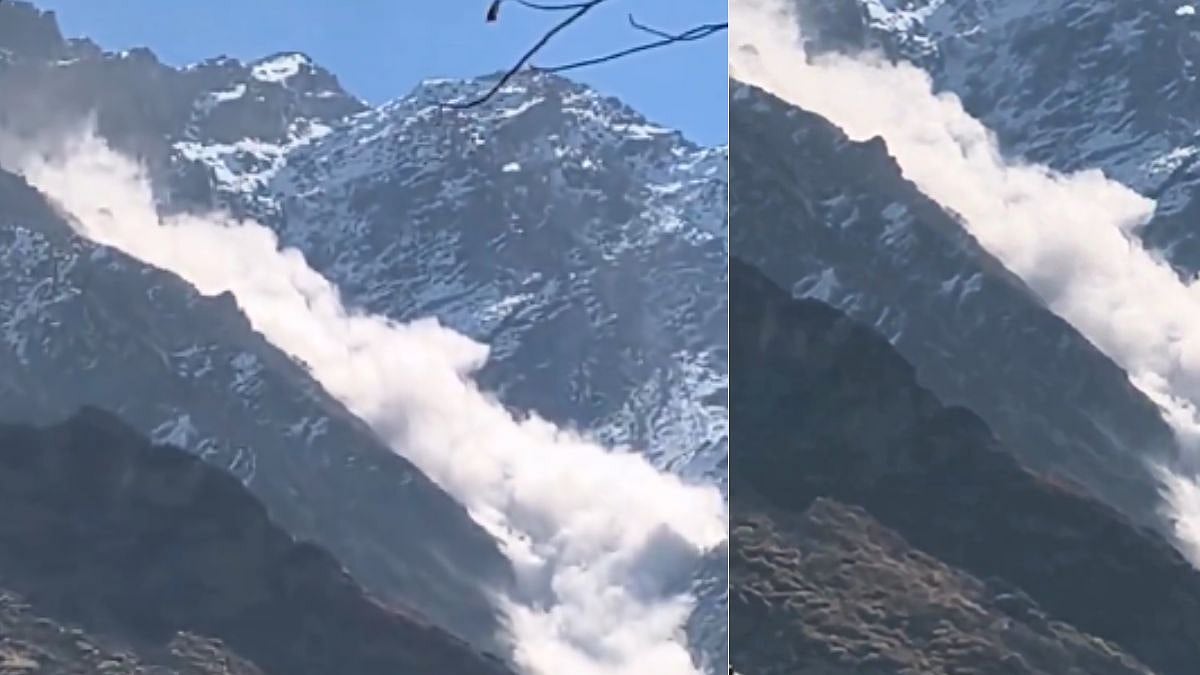 Dramatic Glacier Break-Off Near Badrinath Caught on Camera; Chamoli Police Responds To Viral VIDEO