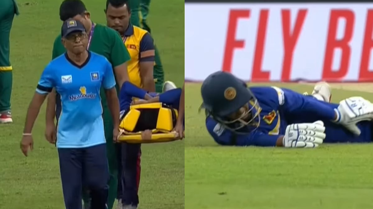 Scary Scenes! Vishmi Gunaratne Down In Agony After Being Hit On Knee During SL W Vs SA W ICC Women's...