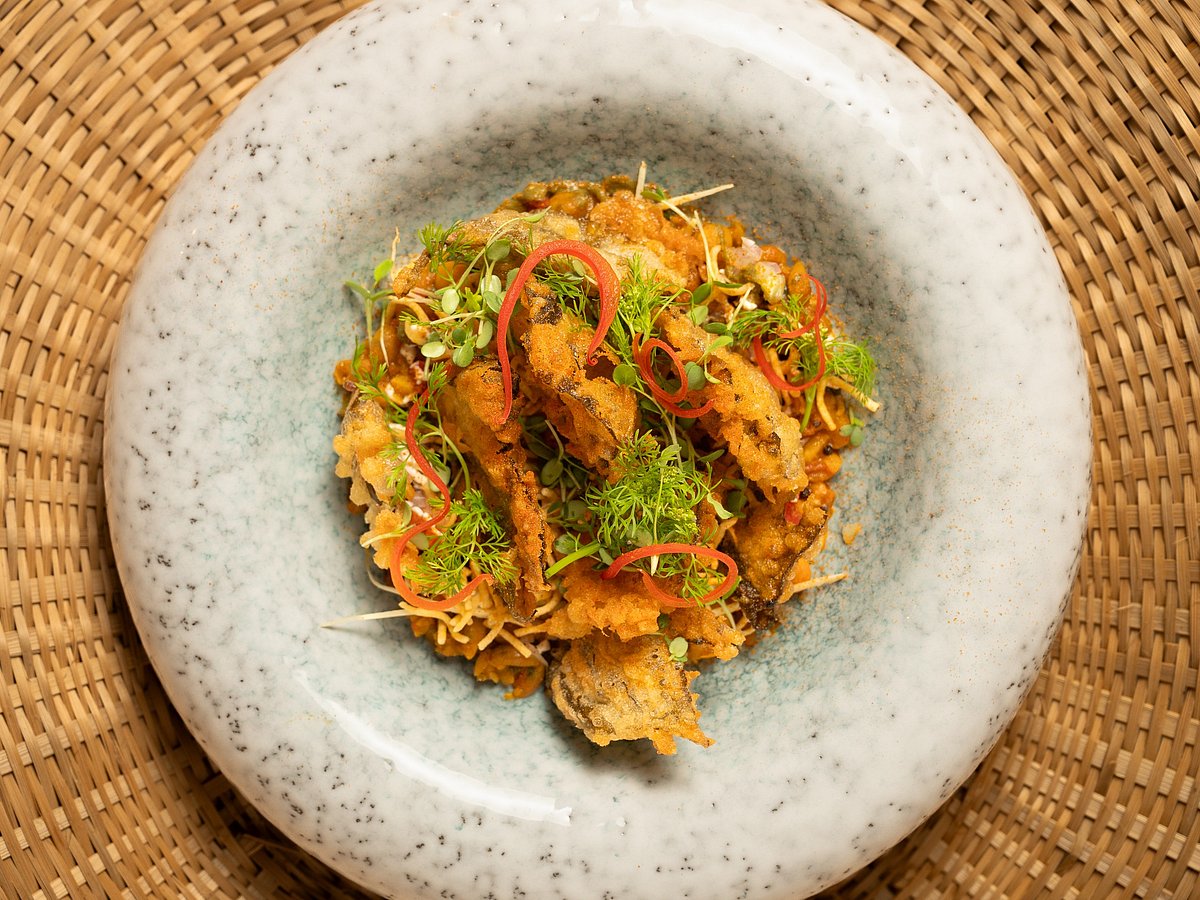 Muntha Masala, an Andhra street snack, at Tuya Hyderabad