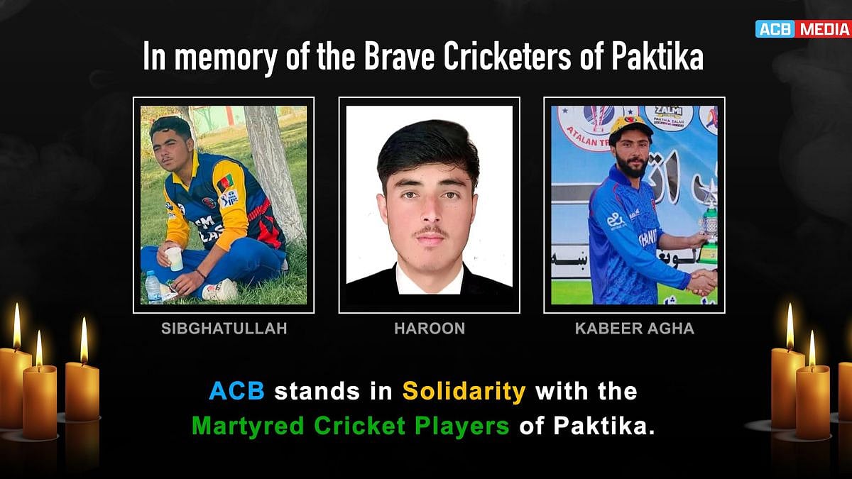 'Deepest Sorrow & Grief': Afghanistan Cricket Board Mourns Loss Of 3 Players In 'Cowardly' Pakistani...
