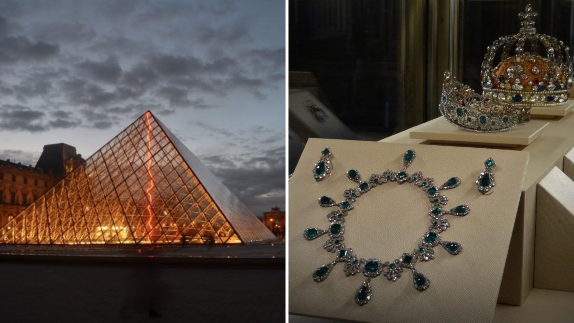 Louvre Museum Robbery CCTV Video Shows Thieves Cutting Glass Box To Louvre Museum Robbery CCTV Video Shows Thieves Cutting Glass Box To