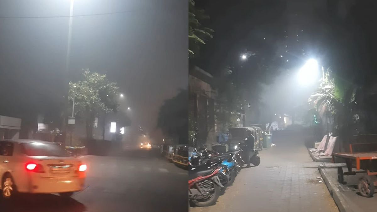 Thick Smog, Chemical Stench Alarm Navi Mumbai Residents; Locals Fear Industrial Gas Leak | VIDEO