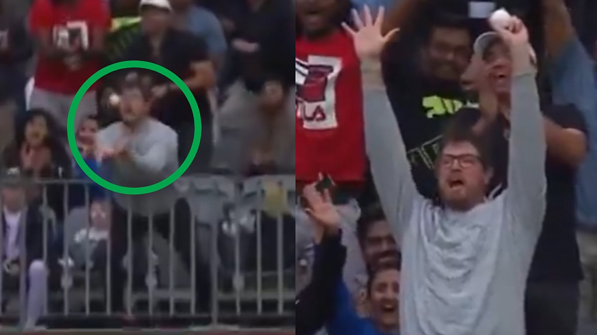 Best Crowd Catch Of The Year? Fan Takes Stunning Catch Off A Mitchell Marsh Six During IND Vs AUS...