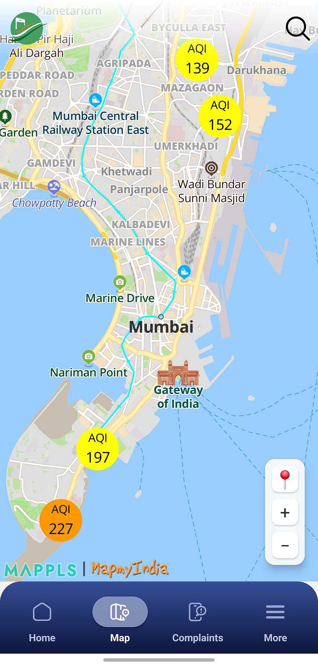 Mumbai AQI