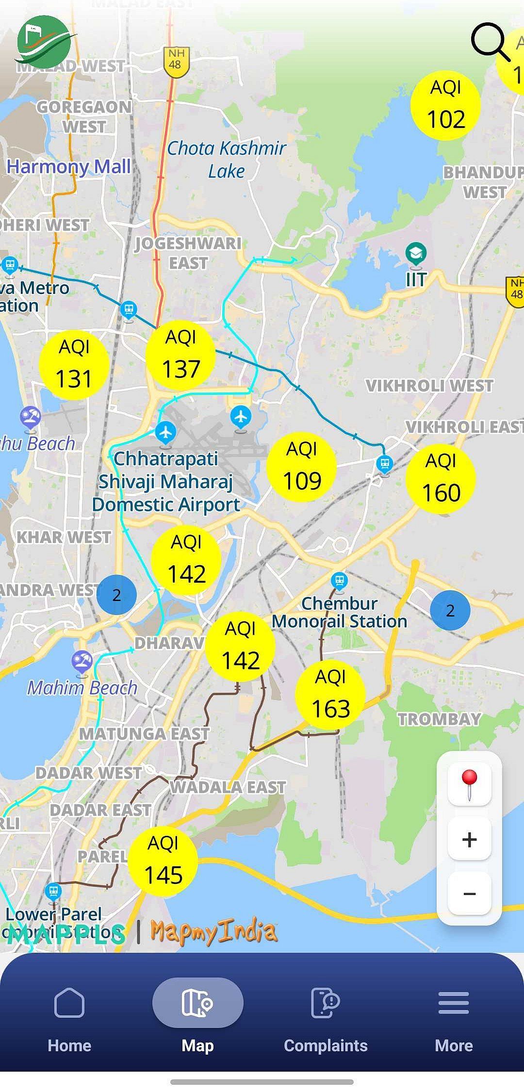 Mumbai AQI