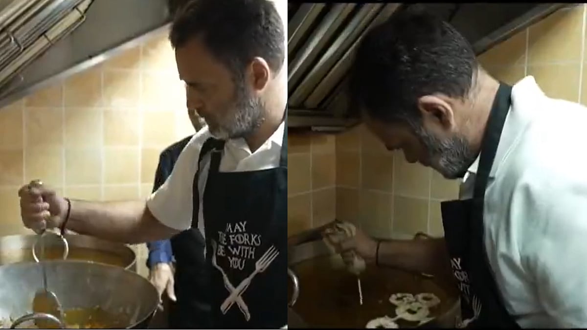 Diwali 2025: Congress Leader Rahul Gandhi Tries Making 'Imarti' And 'Besan Laddoo' At Old Delhi’s...