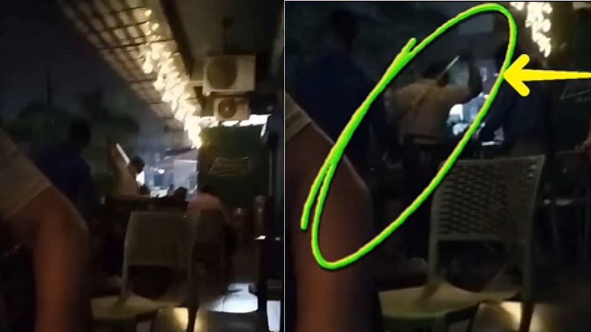 Dog Brutally Beaten By Policeman In Thakurli Cafe | Instagram