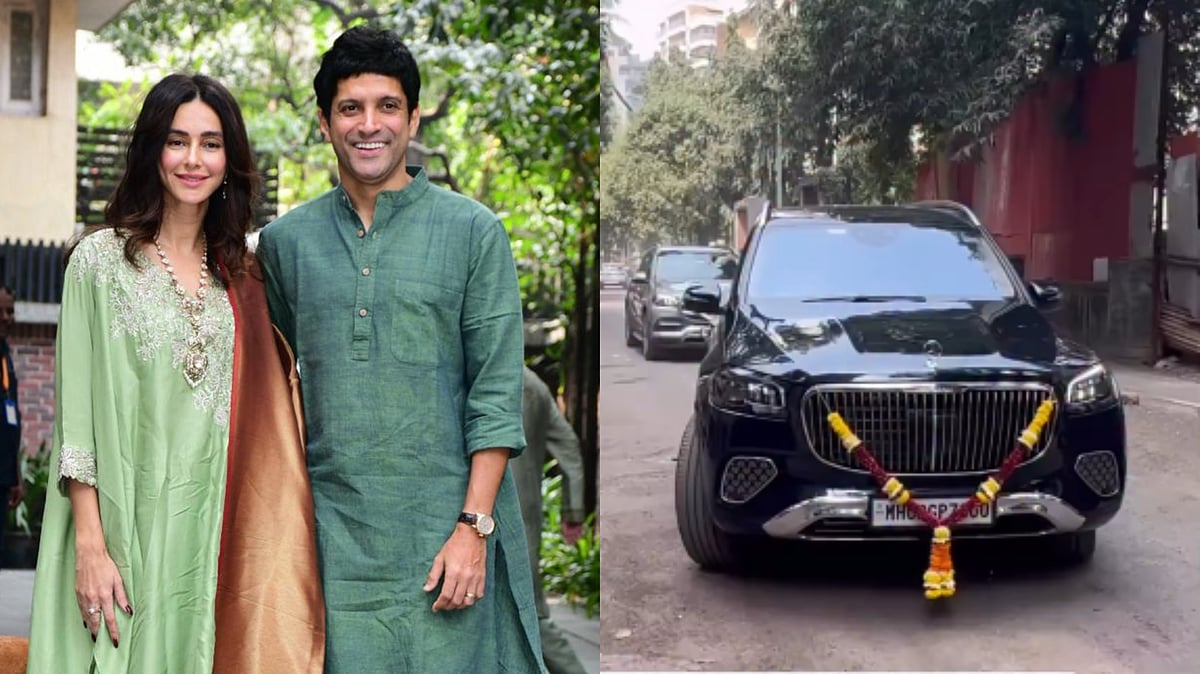 Farhan Akhtar Buys Mercedes Maybach GLS600 Worth ₹3.15 Crore On Diwali, Enjoys A Ride In Mumbai;...