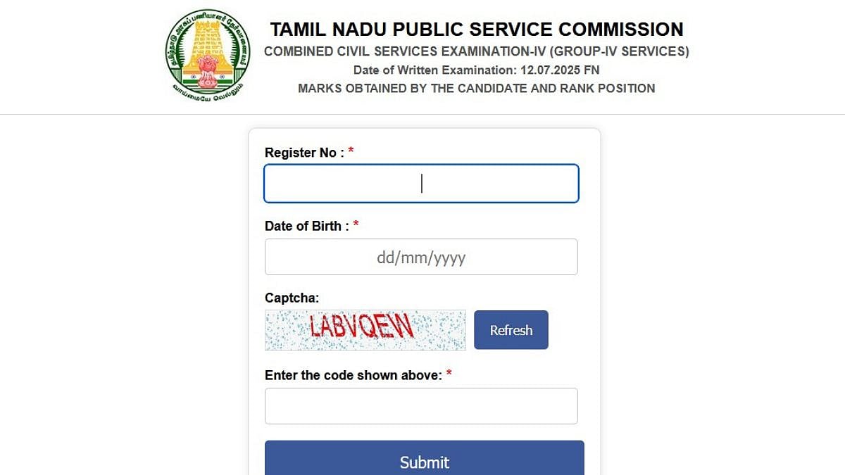 TNPSC Group 4 Result 2025 | Official Website