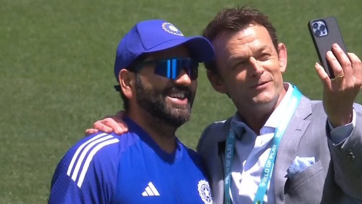 'Go Chargers Go': Adam Gilchrist Meets Rohit Sharma, Takes Selfie Ahead Of IND vs AUS 2nd ODI In...