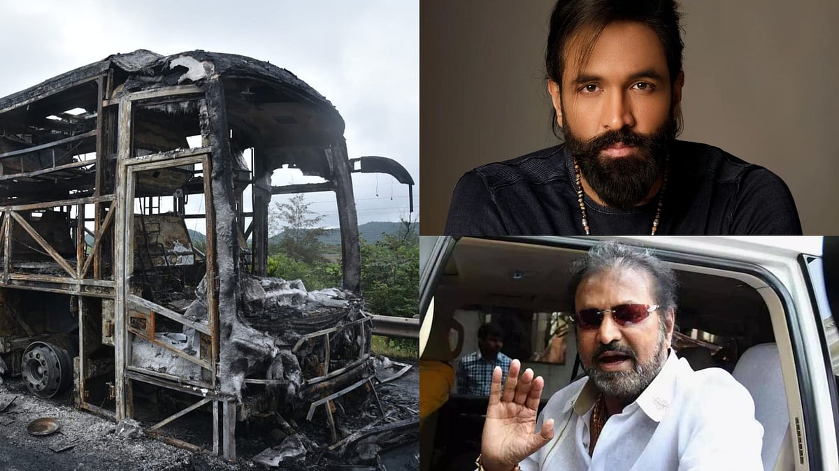 Andhra Pradesh Bus Fire: Actors Vishnu Manchu, Mohan Babu Express Shock & Grief Over Death Of 25...