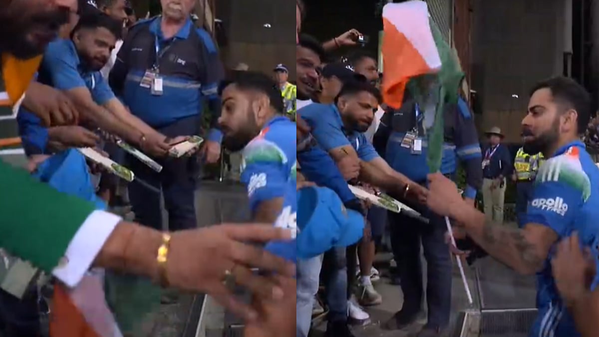 Heartwarming Scenes! Virat Kohli Wins Hearts As He Picks Up Indian Flag Dropped On Ground After Team India's Phenomenal Victory In Sydney; Video