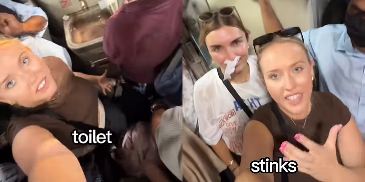 'It Stinks': Video Of Foreigner Travelling In Crowded Train Beside Toilet In Kochi Goes Viral |...