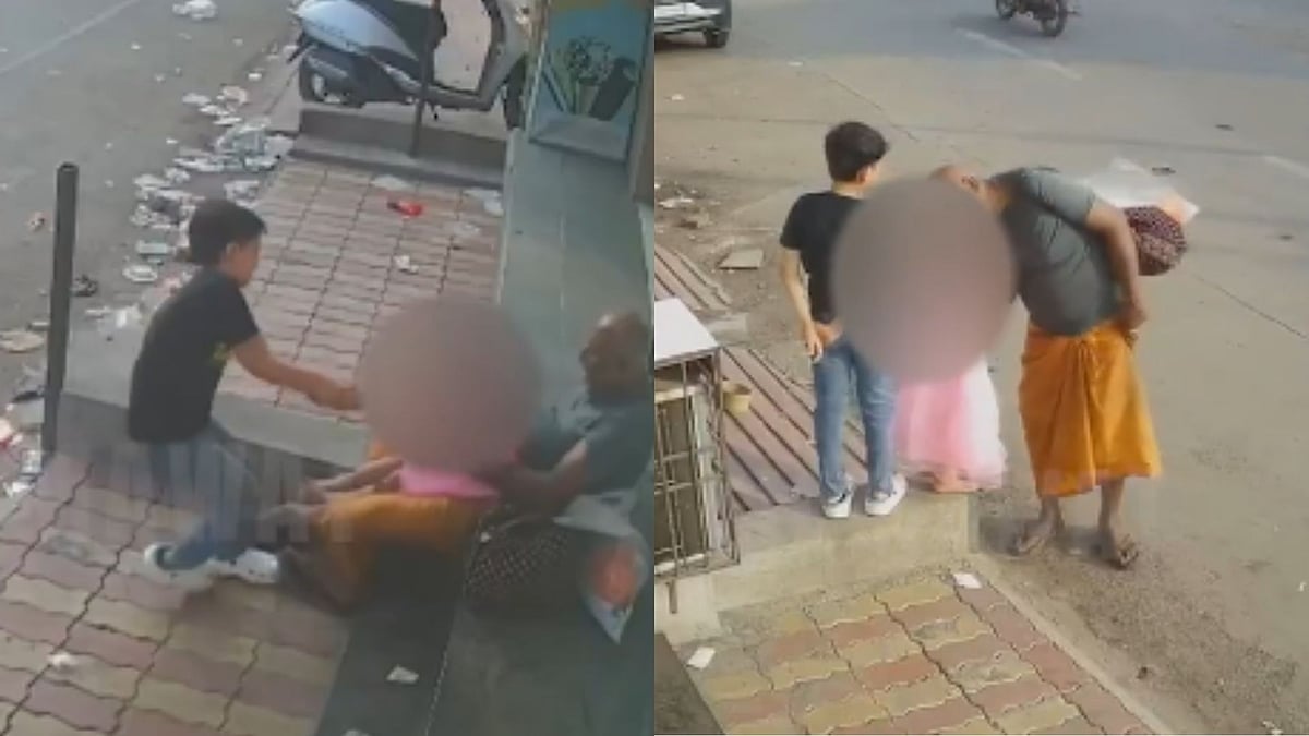 Gujarat Shocker: Elderly Man Caught Molesting Minor Girl in Broad Daylight in Jamnagar - VIDEO