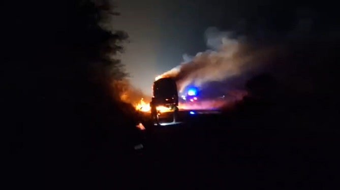 MP News: Passenger Bus Catches Fire In Ashoknagar; No Casulaties Reported