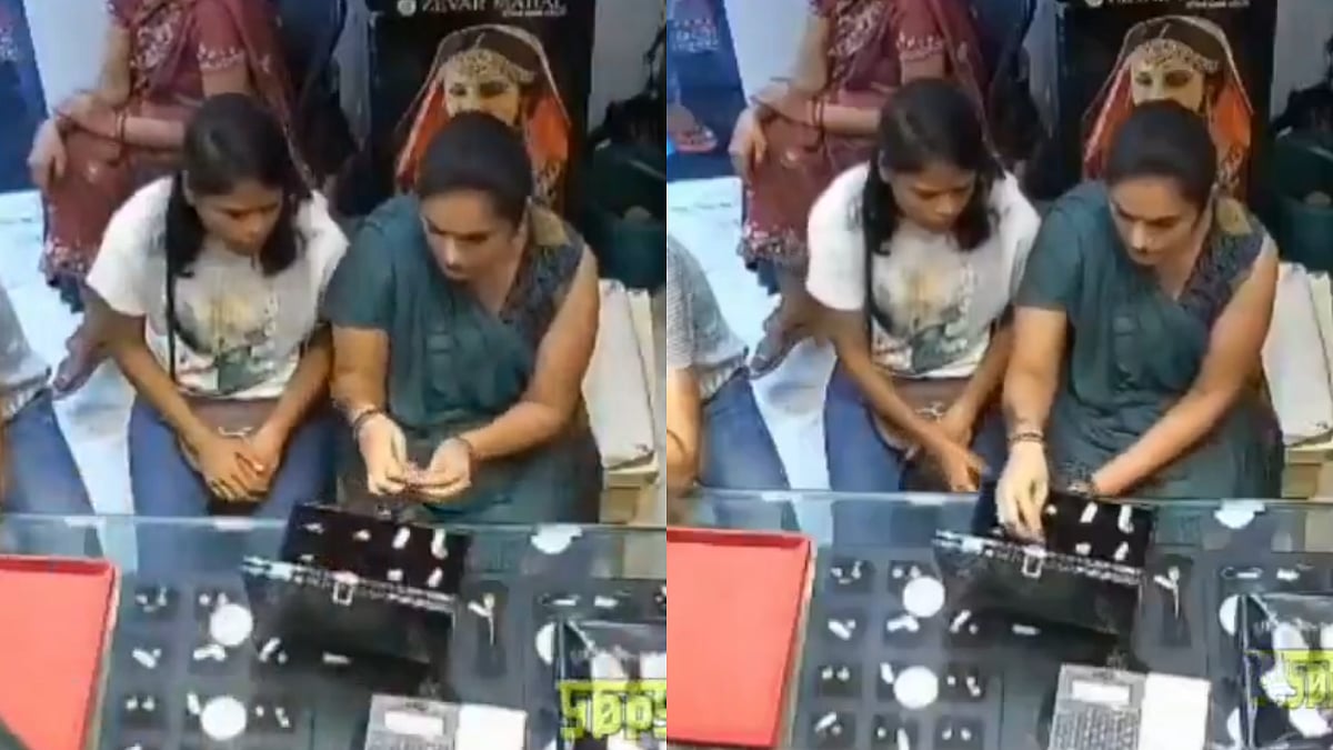 Caught On Camera: Lady Thieves Swap Gold Ring In Seconds With Fake One At Delhi's Local Jewelry...