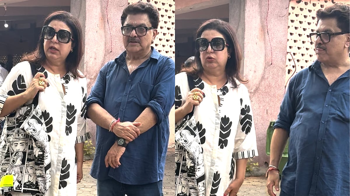 'Bas Yehi Karo Tumlog': Farah Khan IRKED As Paps Record Her While Talking To Ashoke Pandit At Satish Shah's Funeral In Mumbai – Video