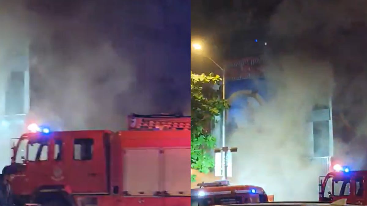Mumbai: Massive Fire Erupts At Bata Showroom Near Commissioner's Office In Crawford Market; Visuals...