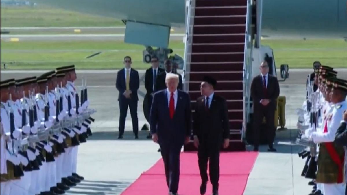 US President Donald Trump Arrives In Malaysia For ASEAN Summit, Thanks PM Anwar Ibrahim For Role In Ending Cambodia-Thailand Conflict