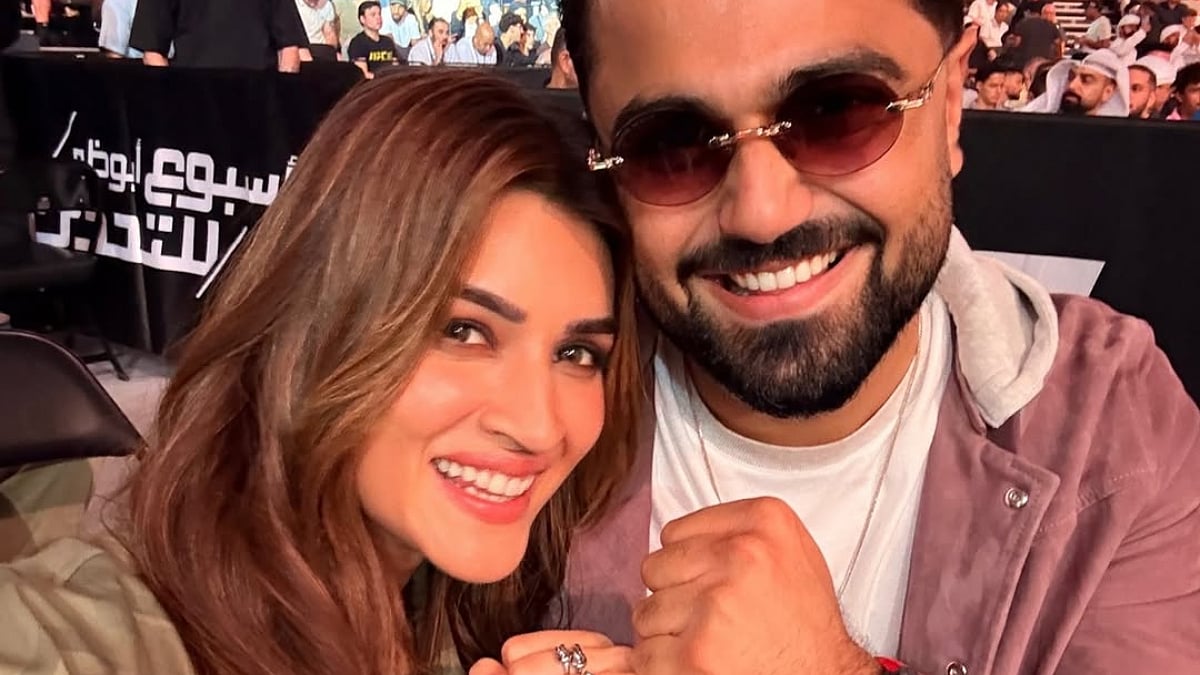 Kriti Sanon Enjoys Romantic Outing With Boyfriend Kabir Bahia During UFC 321 In Abu Dhabi, Reunites With Varun Dhawan — PHOTOS