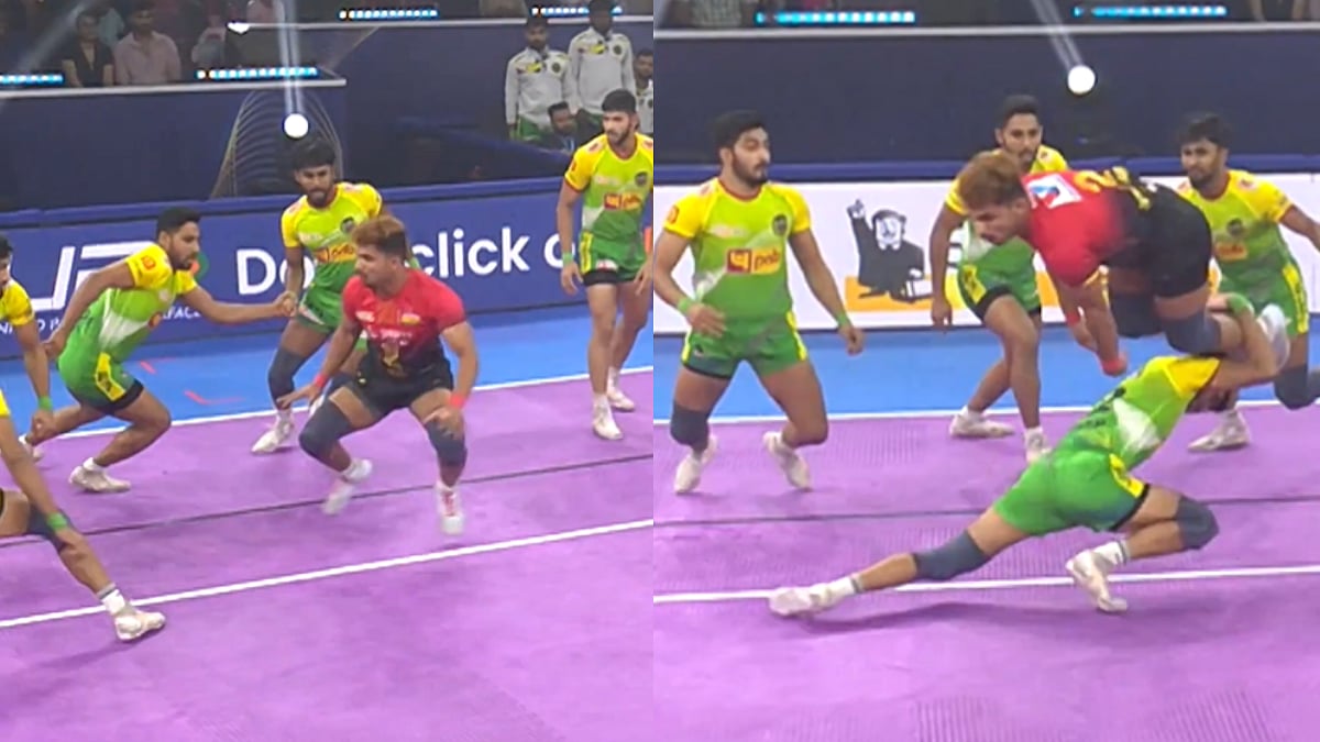 Phenomenal! Bengaluru Bulls' Shubham Bitake Creates History With Sensational 7-Point Raid Against Patna Pirates During Pro Kabaddi League Season 12; Video