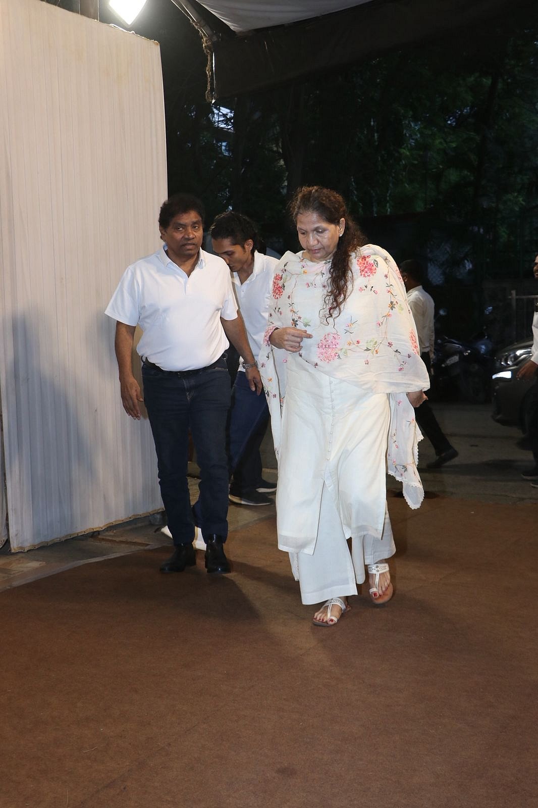 Actor-comedian Johny Lever with wife Sujatha Lever