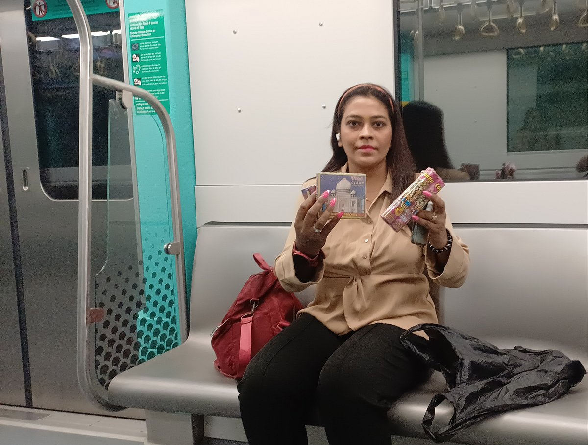 Firecrackers carried inside a metro bogie during the FPJ sting