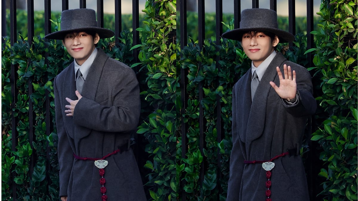 BTS' V Pays Homage To His Korean Roots With Modern Hanbok-Inspired Ensemble At Vogue World Hollywood...