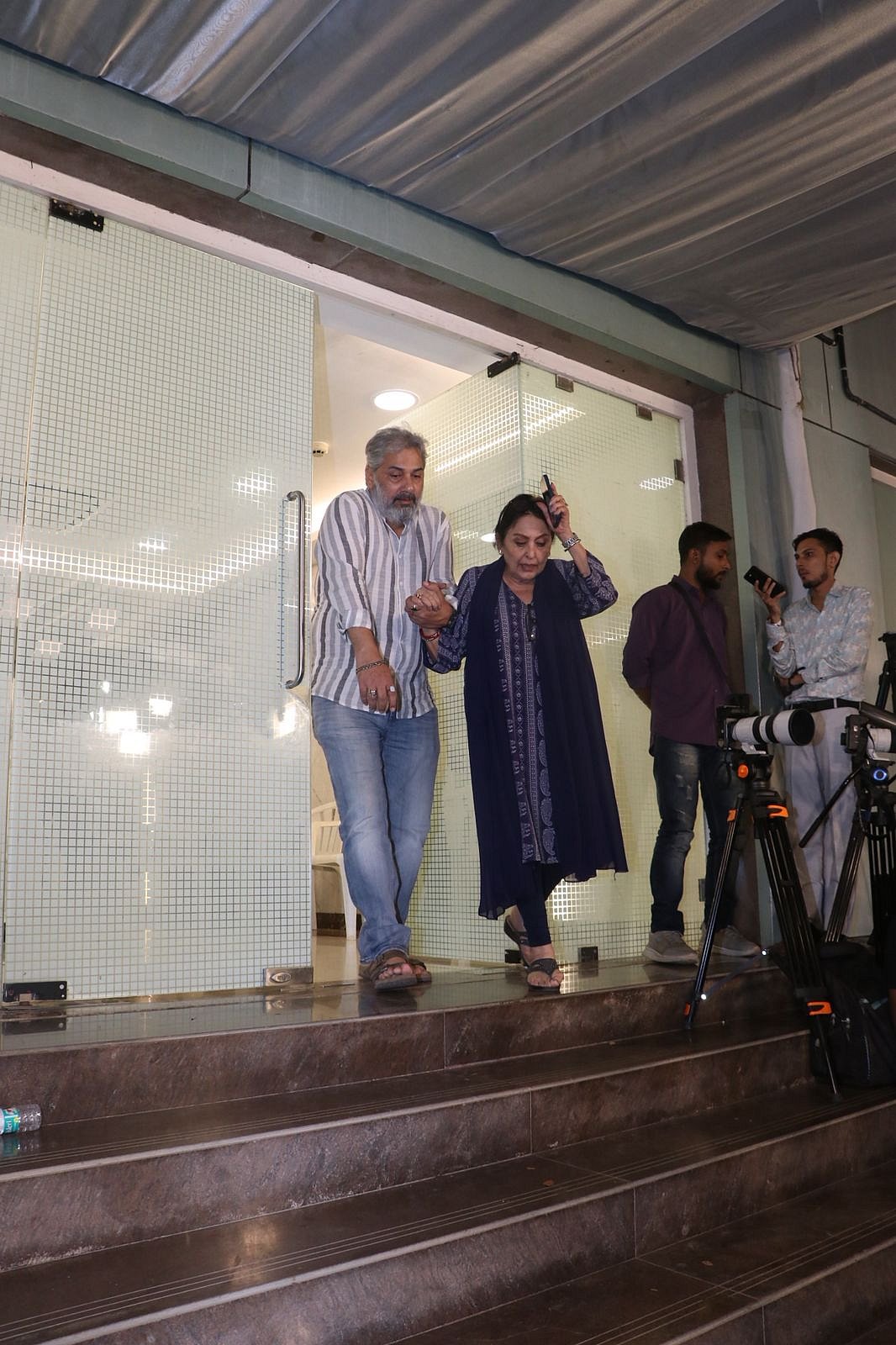Actors Varun Badola and Anju Mahendru