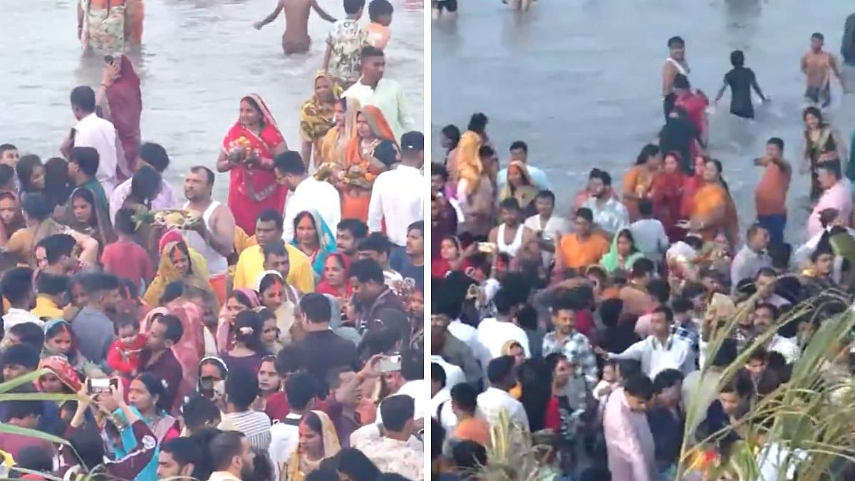 Mumbai: Thousands Of Devotees Throng City Beaches To Offer Arghya As Chhath Mahaparv Concludes; Visuals Surface