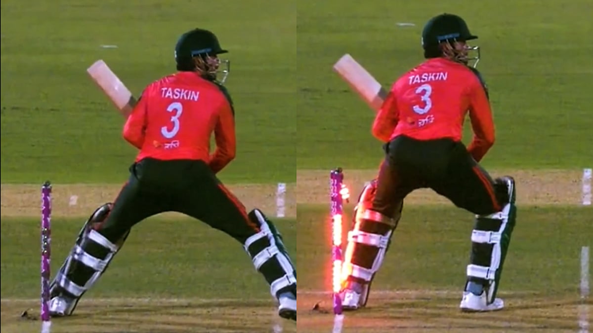 Six But Out! Bangladesh’s Taskin Ahmed Dismissed In Bizarre Fashion Against West Indies During 16-Run Defeat; Video