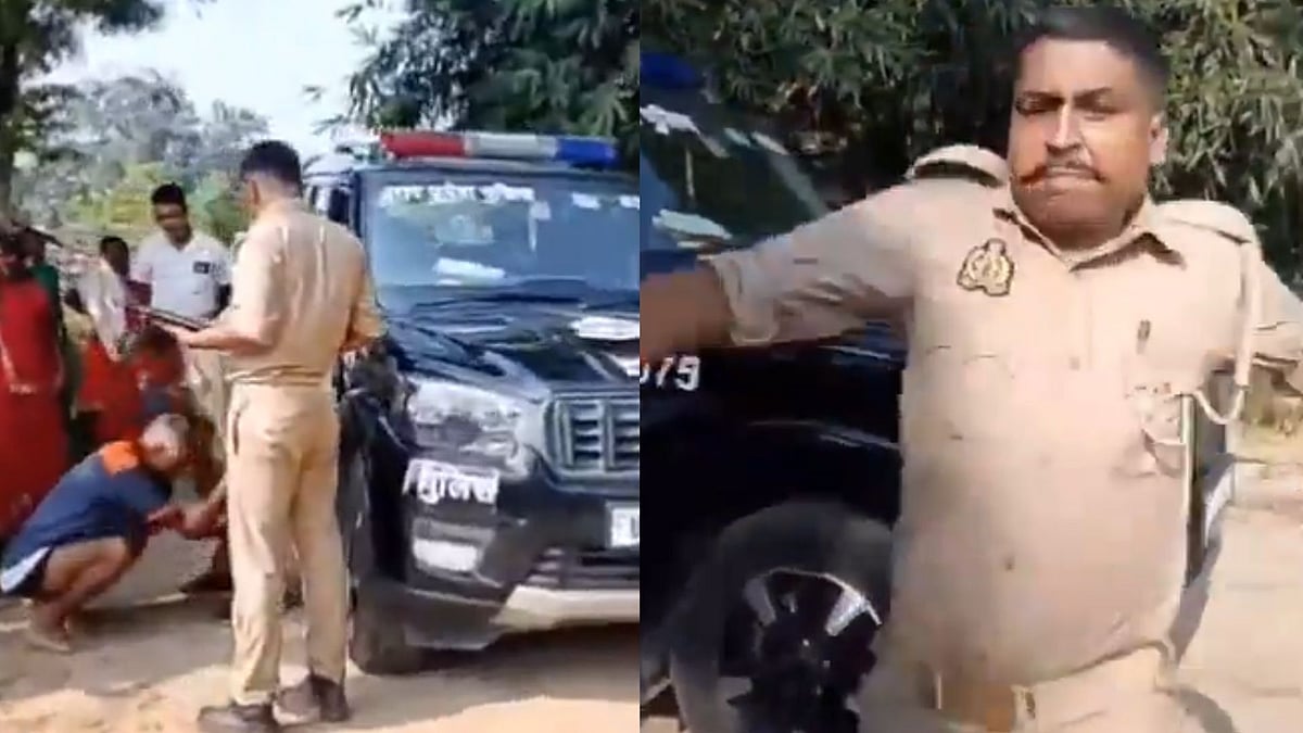 On Camera: UP Constable Kicks Complainant In Sonbhadra; Accused Suspended After Video Goes Viral