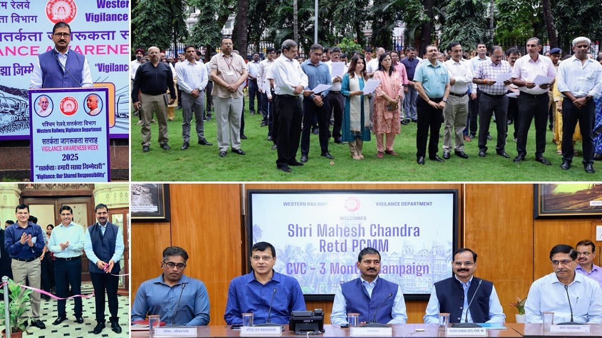 Vigilance Awareness Week 2025: Western Railway Reaffirms Commitment To Integrity And Transparency With Special Event At Churchgate HQ