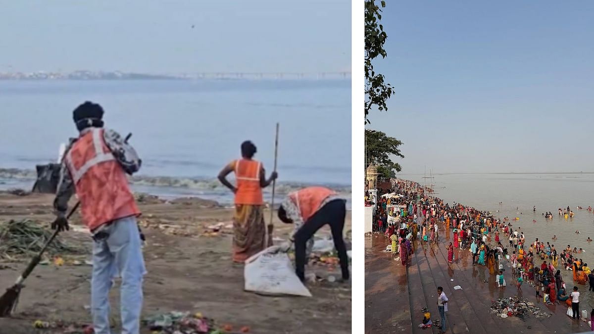 Mumbai: Cleaning Efforts Underway Following Chhath Puja Celebrations; Visuals From Dadar Beach Surfaces | Video