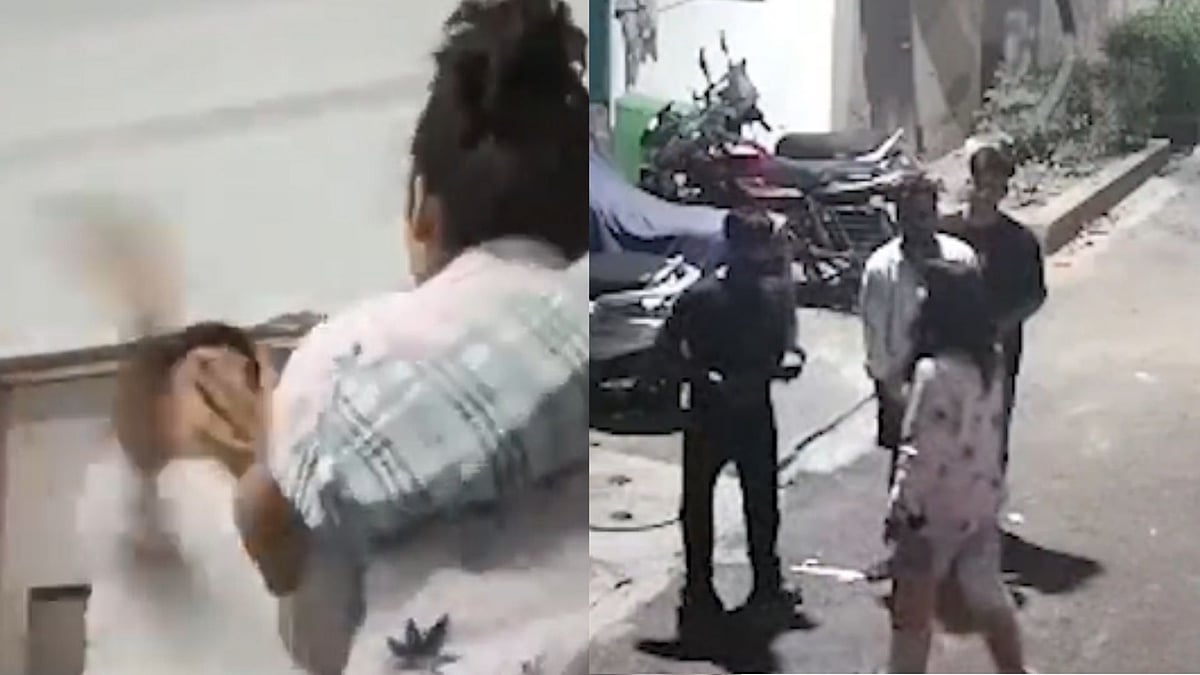 On Camera: Housing Society Secretary Assaults Woman & Her Brother Over Parking Dispute In Lucknow