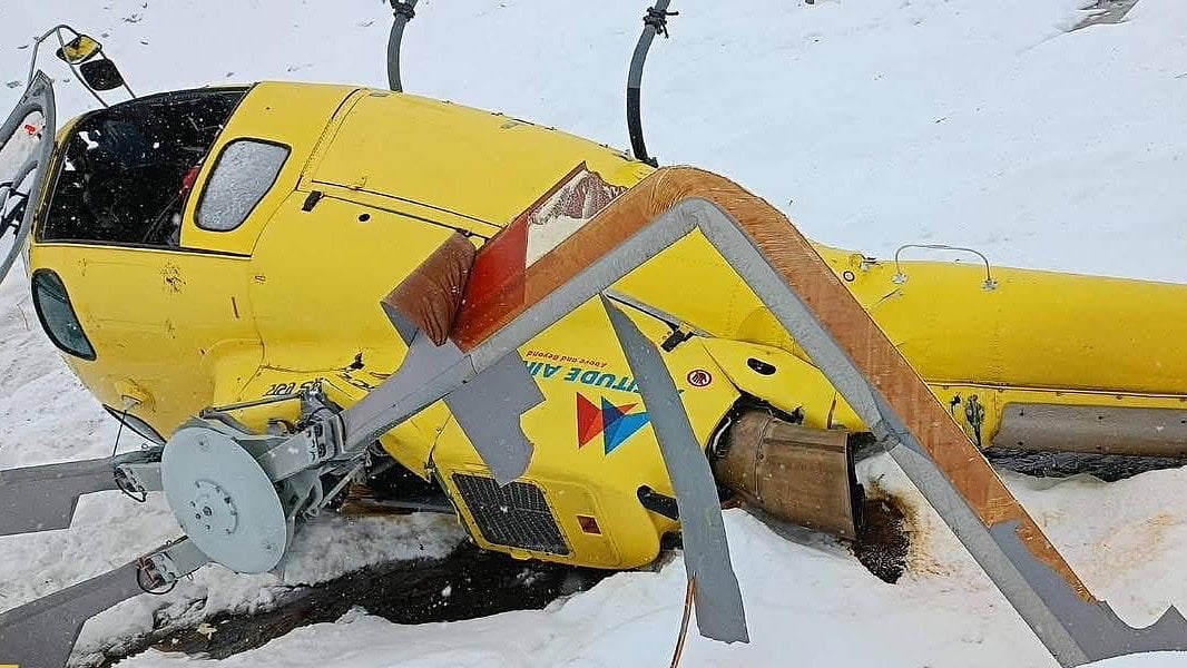 Rescue Helicopter Crashes Near Everest Base Camp In Nepal; No Casualties Reported - VIDEO
