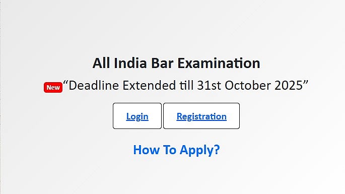AIBE 20 2025: BCI Extends Registration Deadline Till October 31, 2025; Check Revised Schedule And Exam Details 