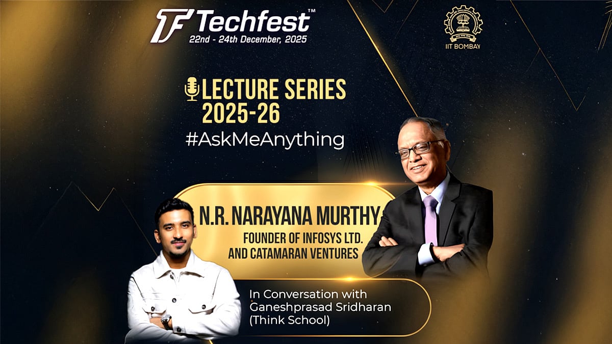 IIT Bombay’s Techfest 2025 To Feature Narayana Murthy In Conversation With Think School Co-Founder