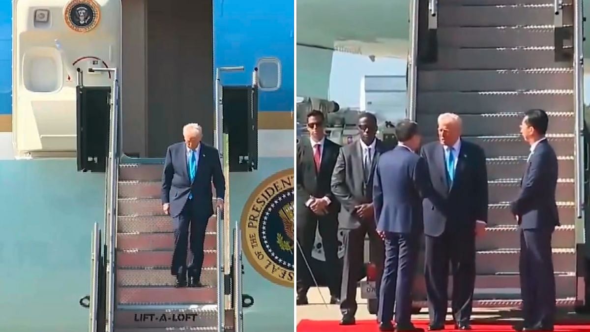 US President Donald Trump Arrives In South Korea Ahead Of Key Meetings With Xi Jinping And Lee Jae Myung At APEC Summit 
