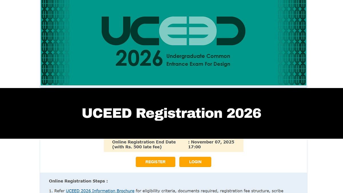 UCEED 2026: Registration Process Without Late Fees Ends Tomorrow; Details Here