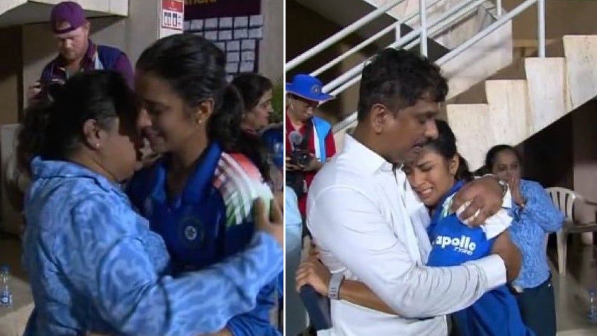 IND W vs AUS W 2nd Semifinal: Jemimah Rodrigues Hugs Parents After Helping India Reach Women's World Cup Final